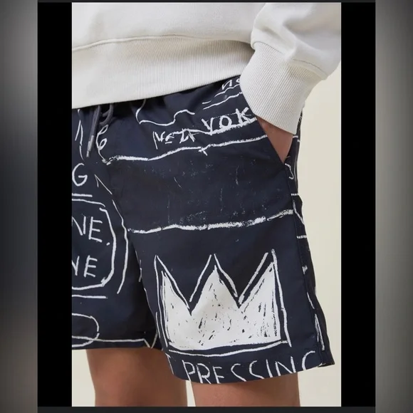 Jean- Michel Basquiat Kahuna Shorts Cotton On - Picture 11 of 11